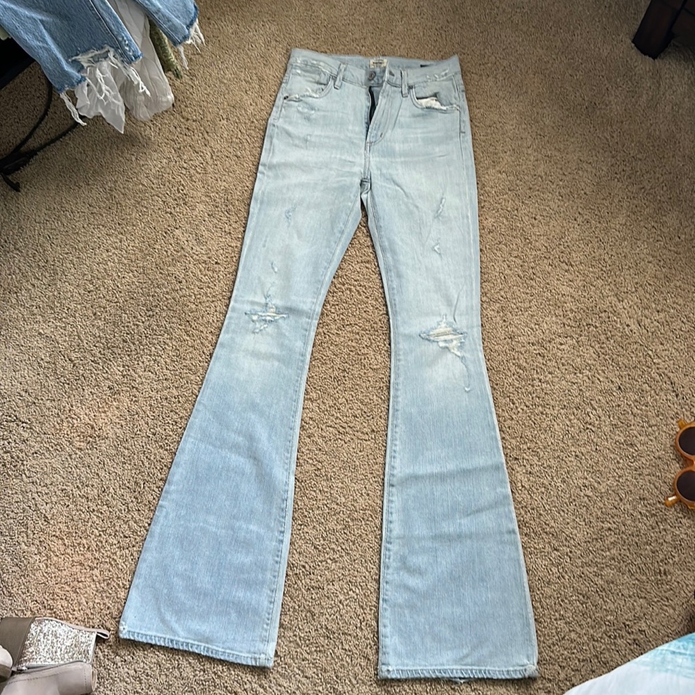 Fleetwood high rise flare. Amazing super flare jeans with stretch